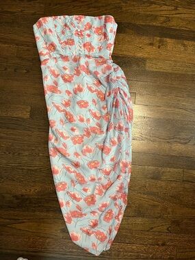 Adeirlina Floral Bustier Dress with Slit